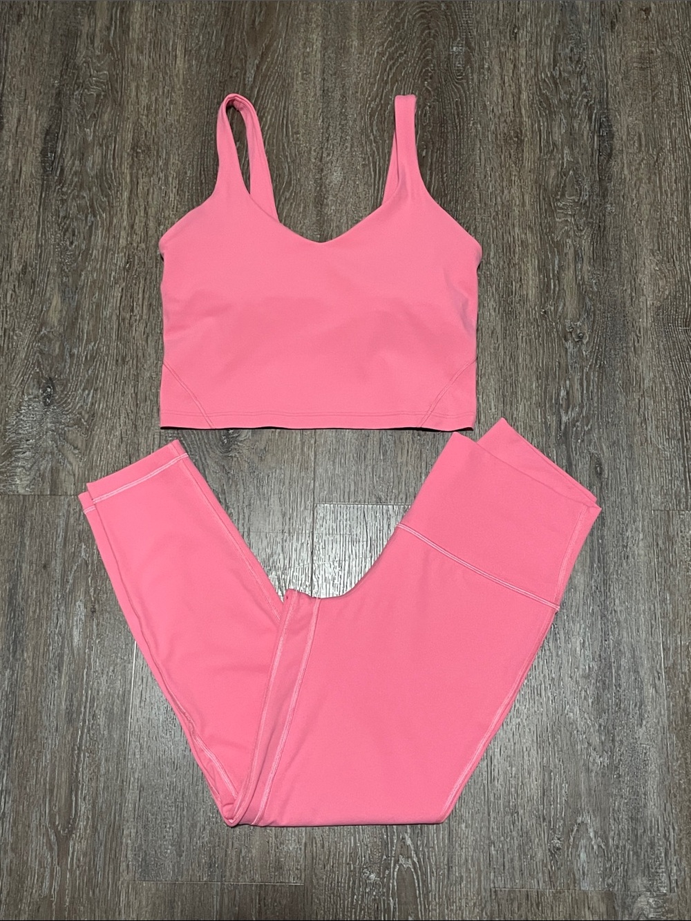 Like New Lululemon Matching Sakura Pink Align Set. Size 8